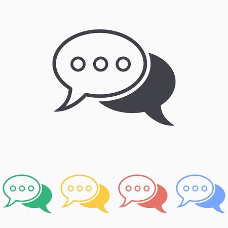 Chat iconのイラスト素材