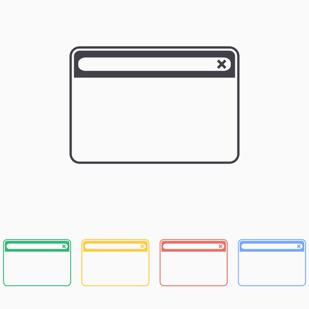Browser iconのイラスト素材