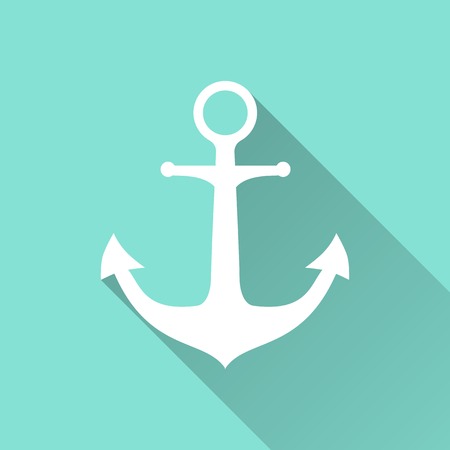 Anchor  icon, vector illustration, flat designのイラスト素材