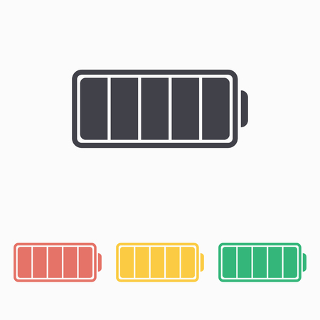 Battery icon, vector illustration.のイラスト素材