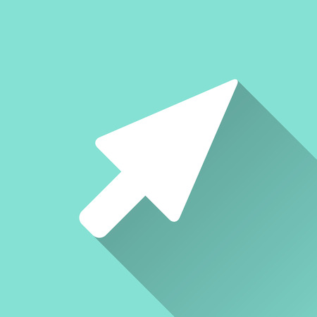 Arrow icon. Vector illustration, flat design.のイラスト素材