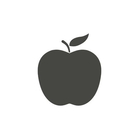 Apple - vector icon in black on a white background.のイラスト素材