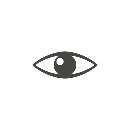 Eye - vector icon in black on a white background.のイラスト素材