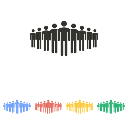 People  icon  on white background. Vector illustration.のイラスト素材
