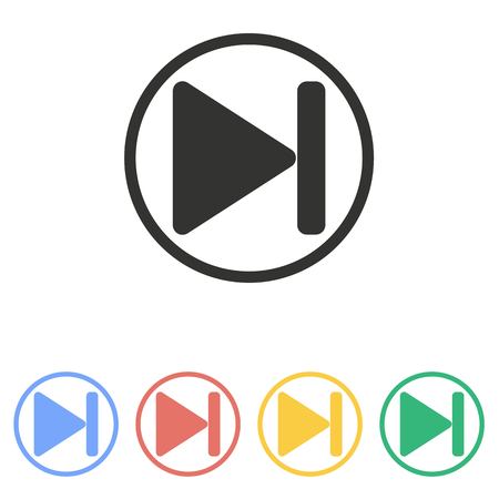 Start  icon  on white background.のイラスト素材