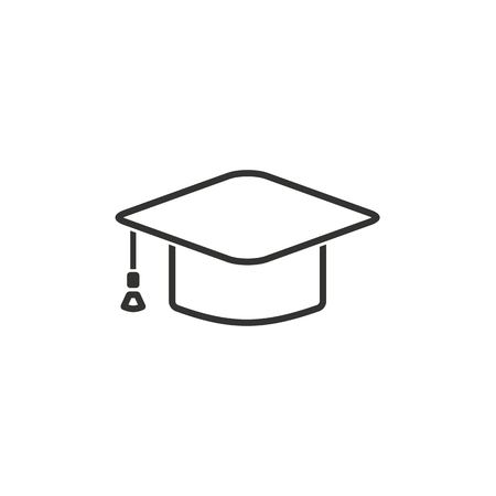 Graduation cap  icon   icon  on white background. のイラスト素材