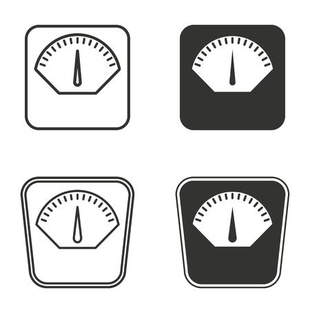 Scale  icon  on white background. のイラスト素材