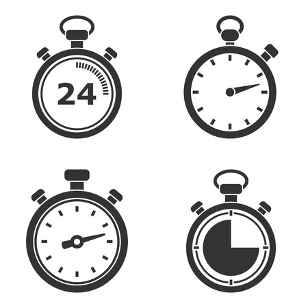 Stopwatch  icon  on white background. のイラスト素材
