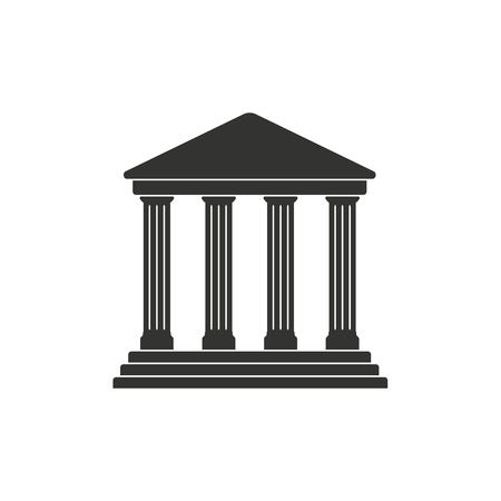 Court  icon  on white background. Vector illustration.のイラスト素材