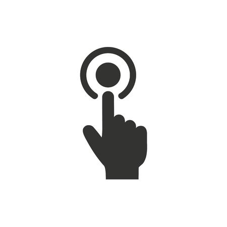 Touch   icon  on white background. Vector illustration.のイラスト素材