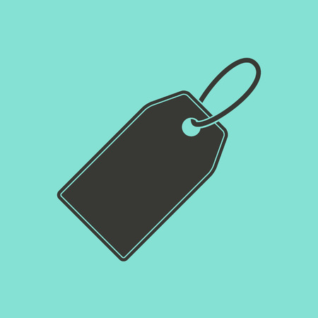 Price tag  icon  on green background. Vector illustration.のイラスト素材