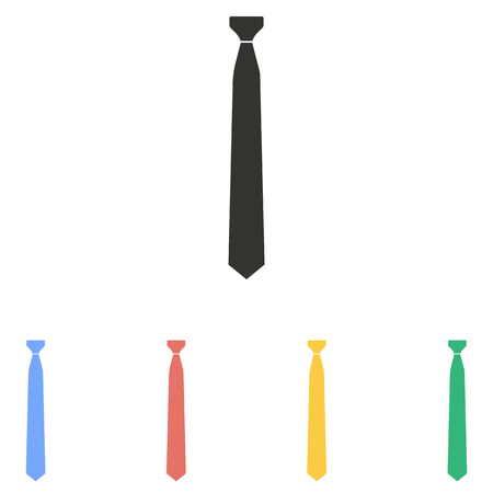 Necktie  icon  on white background. Vector illustration.のイラスト素材