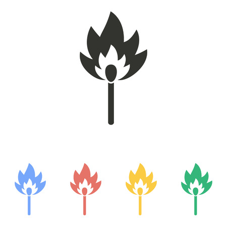 Match  icon  on white background. Vector illustration.のイラスト素材