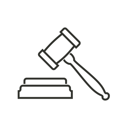 Court  icon  on white background. Vector illustration.のイラスト素材