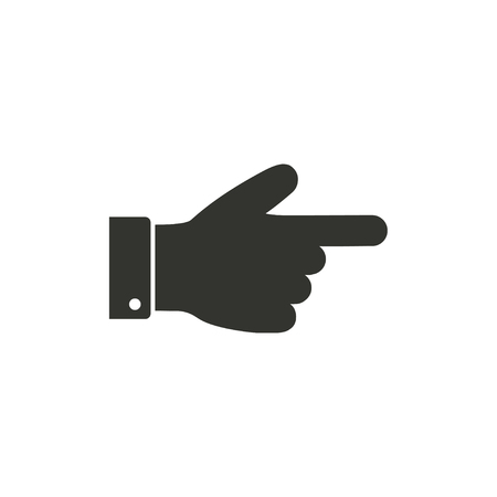 Hand   icon  on white background. Vector illustration.のイラスト素材