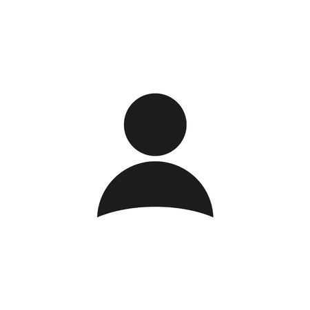 Man  icon  on white background. Vector illustration.のイラスト素材