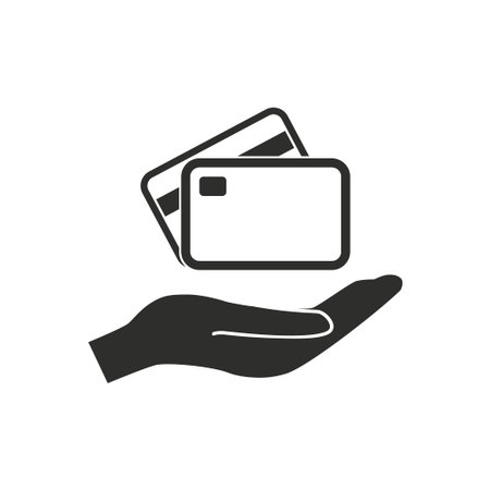 Credit card  icon  on white background. Vector illustration.のイラスト素材