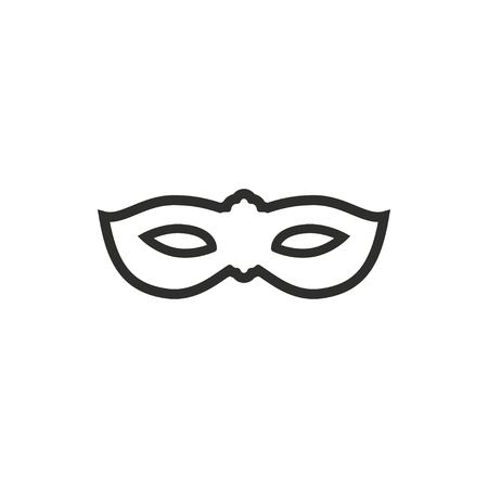 Mask  icon  on white background. Vector illustration.のイラスト素材