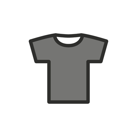T-shirt  icon  on white background. Vector illustration.のイラスト素材