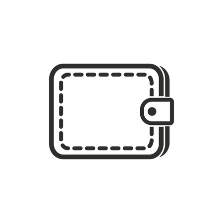 Wallet  icon  on white background. Vector illustration.のイラスト素材