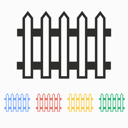 Fence  vector icon. Illustration isolated on white  background for graphic and web design.のイラスト素材