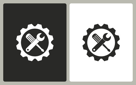 Tool    -  black and white icons. Vector illustration.のイラスト素材
