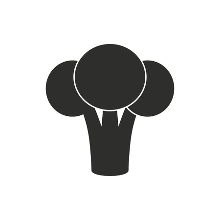 Broccoli   vector icon. Illustration isolated on white  background for graphic and web design.のイラスト素材
