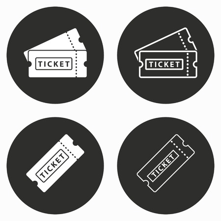 Ticket    vector icon. Illustration isolated for graphic and web design.のイラスト素材