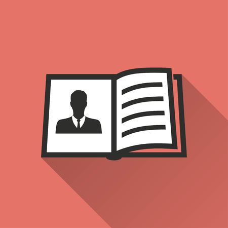 Book    vector icon. Illustration isolated for graphic and web design.のイラスト素材