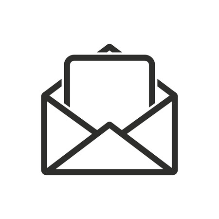 Mail    vector icon. Illustration isolated on white  background for graphic and web design.のイラスト素材
