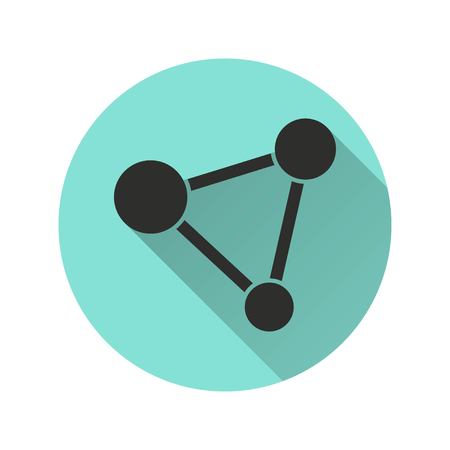 Network vector icon. Illustration isolated for graphic and web design.のイラスト素材