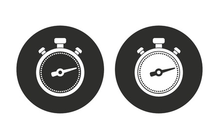 Stopwatch vector icon. Illustration isolated for graphic and web design.のイラスト素材