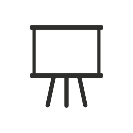 Diagram board vector icon. Illustration isolated on white background for graphic and web design.のイラスト素材