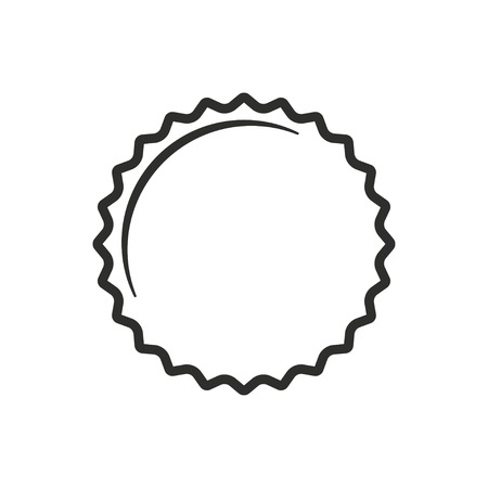 Bottle cap vector icon. Illustration isolated on white background for graphic and web design.のイラスト素材