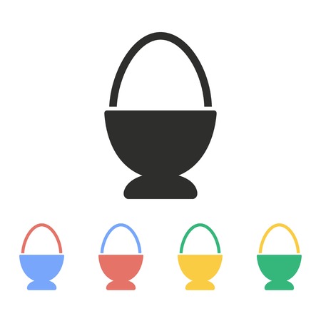 Egg vector icon. Illustration isolated on white background for graphic and web design.のイラスト素材