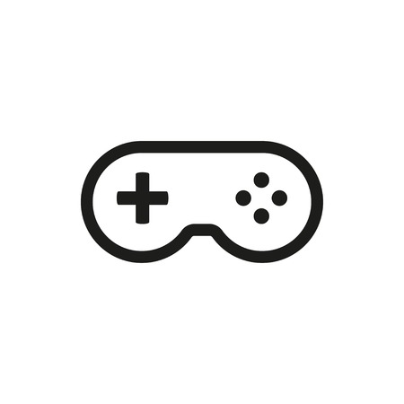 Game controller vector icon. Illustration isolated on white background for graphic and web design.のイラスト素材