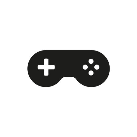 Game controller vector icon. Illustration isolated on white background for graphic and web design.