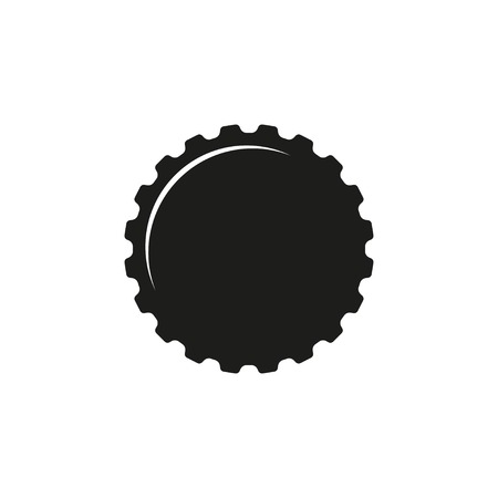 Bottle cap vector icon. Illustration isolated on white background for graphic and web design.のイラスト素材