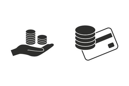 Salary vector icon. Illustration isolated on white background for graphic and web design.のイラスト素材