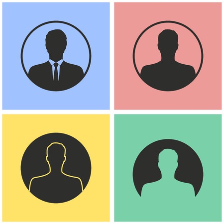 Assistance vector icons set. Illustration isolated for graphic and web design.のイラスト素材