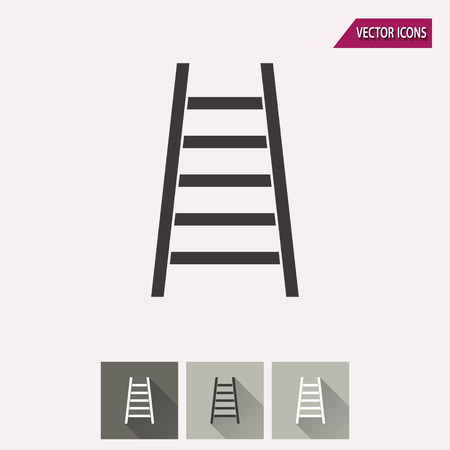 Ladder vector icon. Illustration isolated for graphic and web design.のイラスト素材