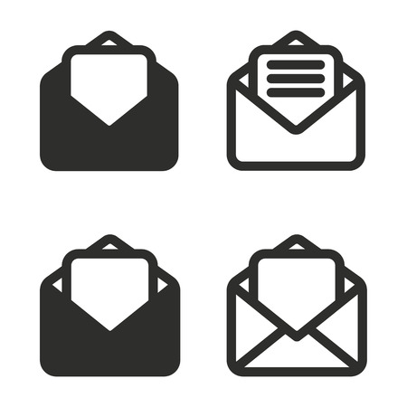 Mail vector icons set. Illustration isolated for graphic and web design.のイラスト素材