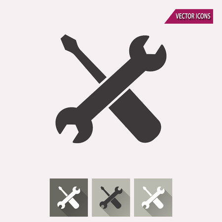 Tool vector icon. Illustration isolated for graphic and web design.のイラスト素材