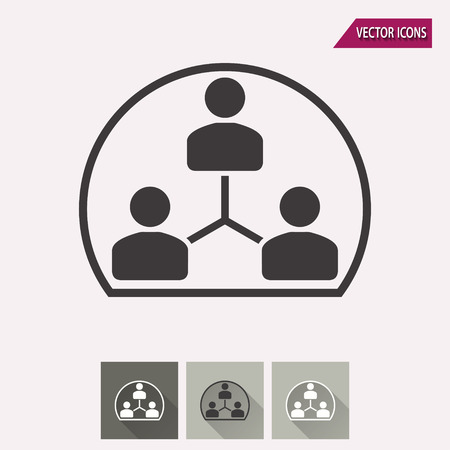 Human interaction vector icon. Illustration isolated for graphic and web design.のイラスト素材