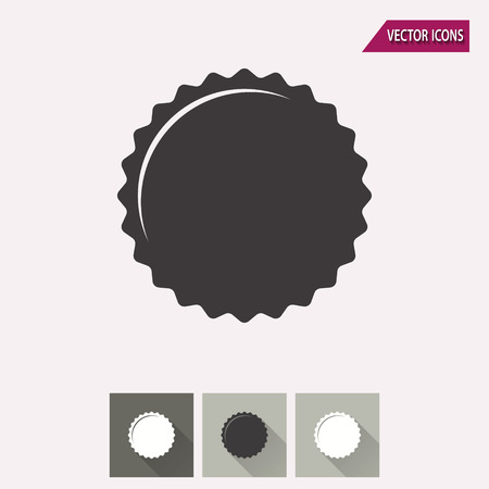 Bottle cap vector icon. Illustration isolated for graphic and web design.のイラスト素材