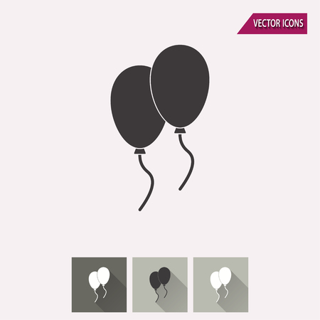 Balloon vector icon. Illustration isolated for graphic and web design.のイラスト素材