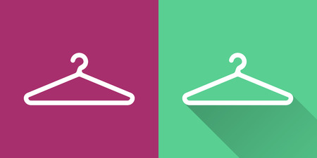 Hanger vector icon. Illustration isolated for graphic and web design.のイラスト素材