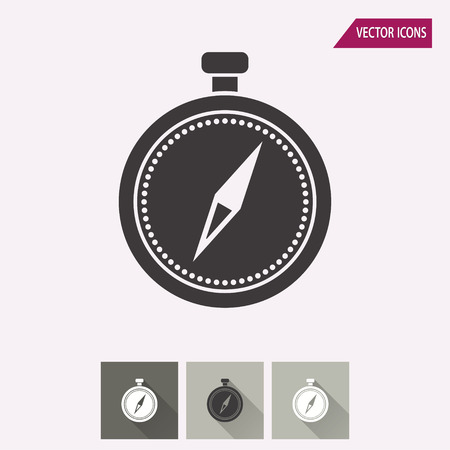 Compass vector icon. Illustration isolated for graphic and web design.のイラスト素材