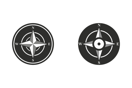 Compass vector icon. Illustration isolated for graphic and web design.のイラスト素材