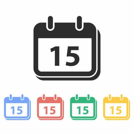 Calendar vector icon. Illustration isolated for graphic and web design.のイラスト素材
